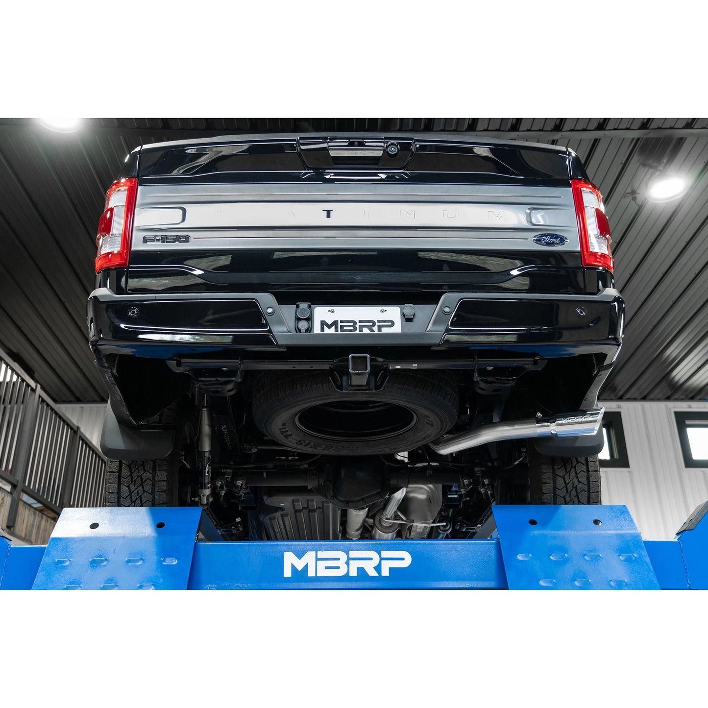 MBRP 2021+ Ford F-150 Powerboost Hybrid 3in Single Side Exit - T304