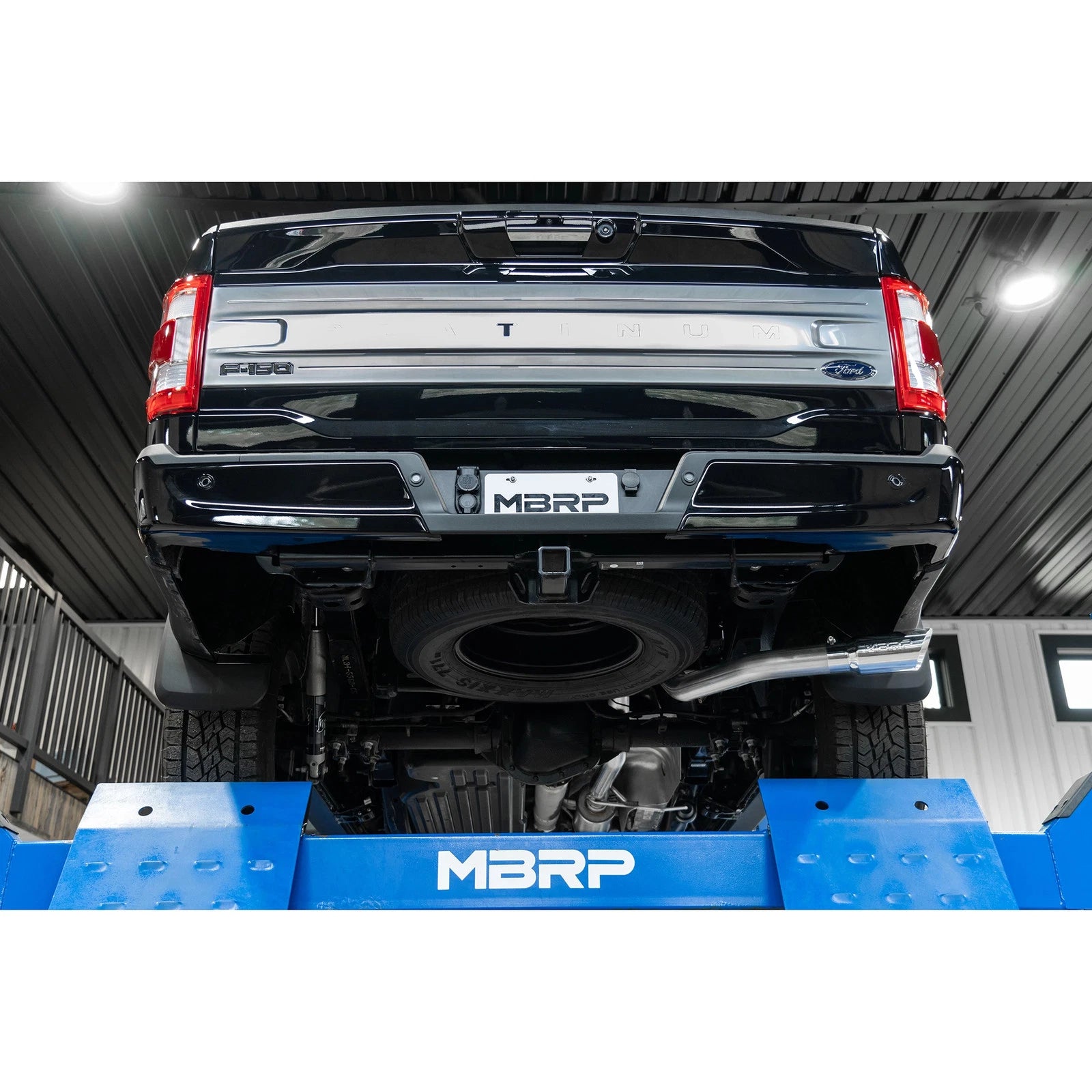 MBRP 2021+ Ford F-150 Powerboost Hybrid 3in Single Side Exit - T304