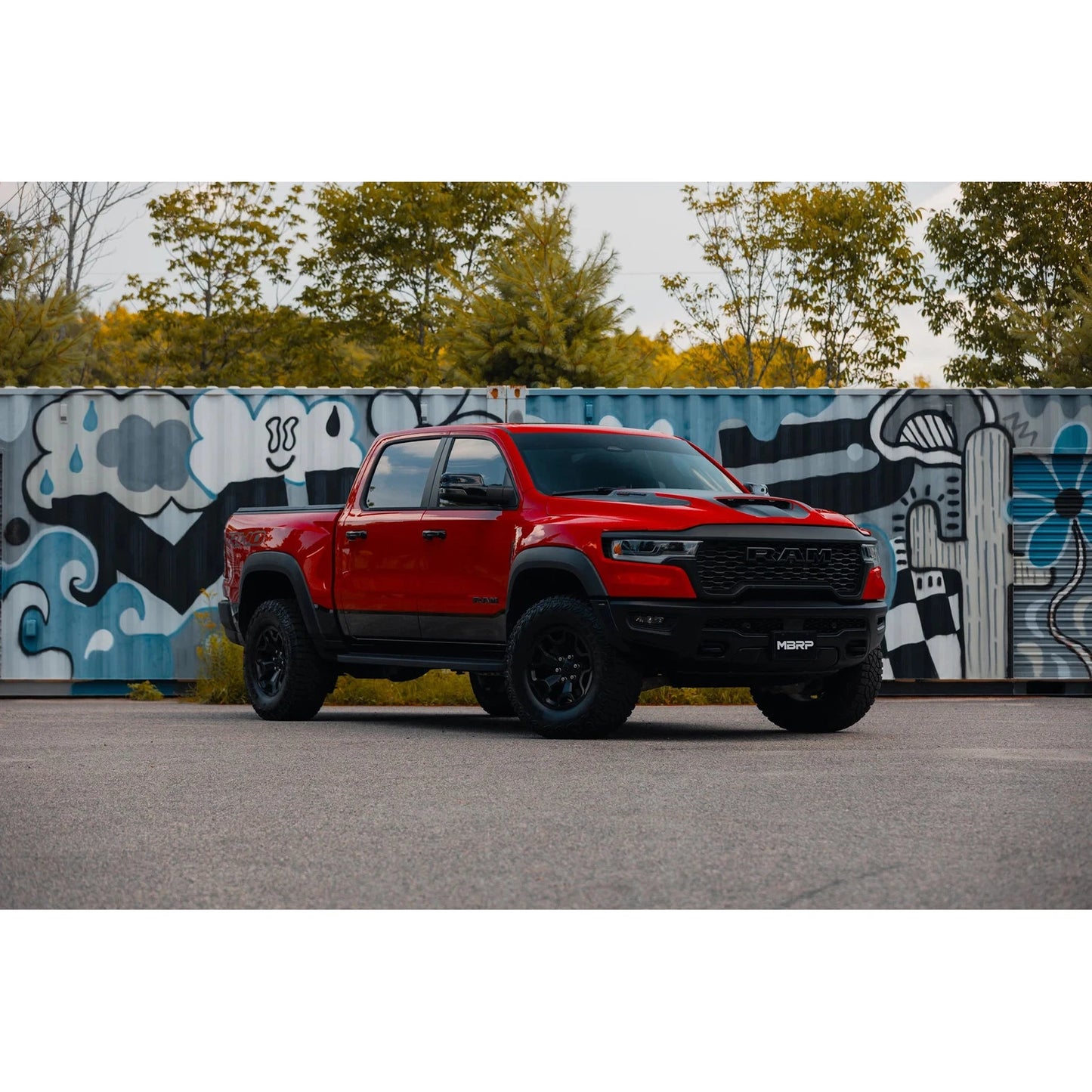 MBRP 2025 RAM RHO 3in Dual Split Rear Cat Back w/ Carbon Fiber Tips - T304