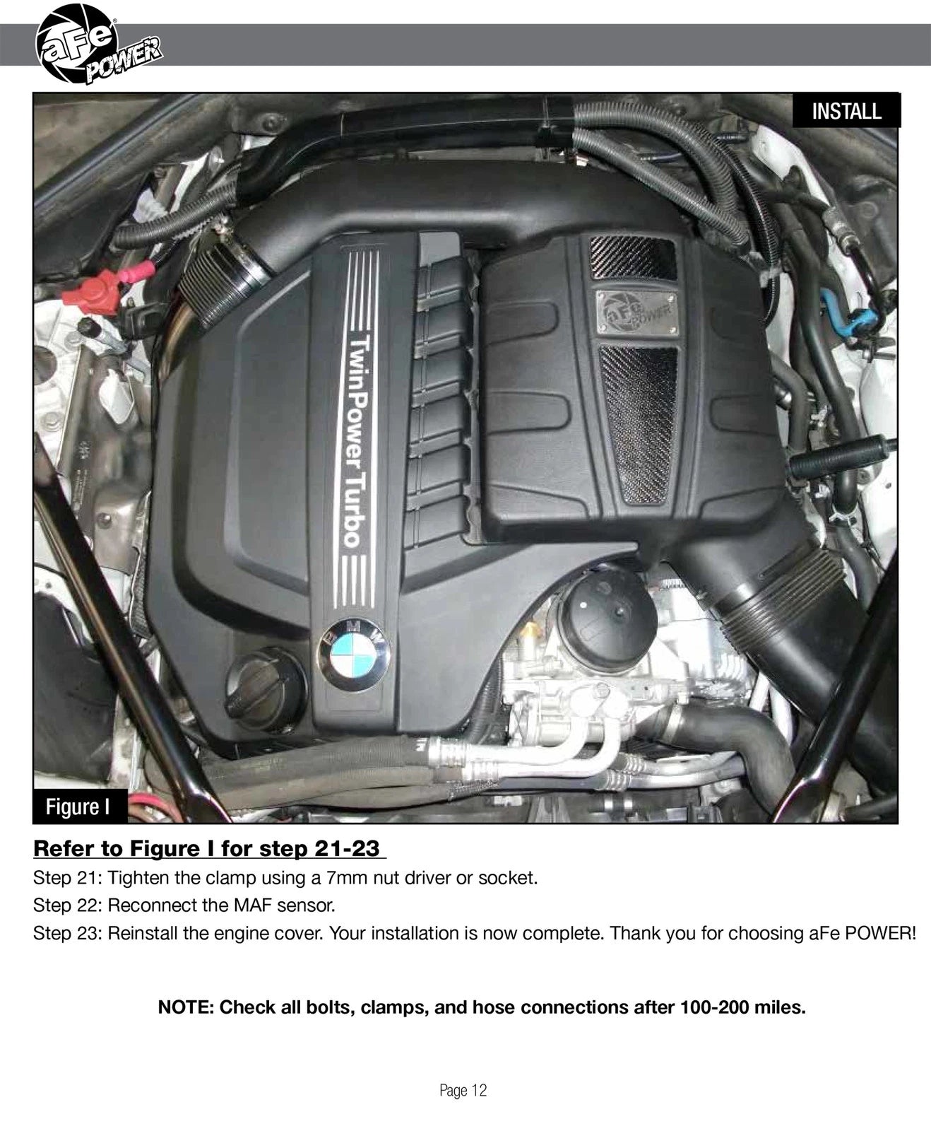 aFe MagnumFORCE Intake Stage-2 Si Pro DRY S 11-16 BMW 535i (F10) L6 3.0L (t) N55