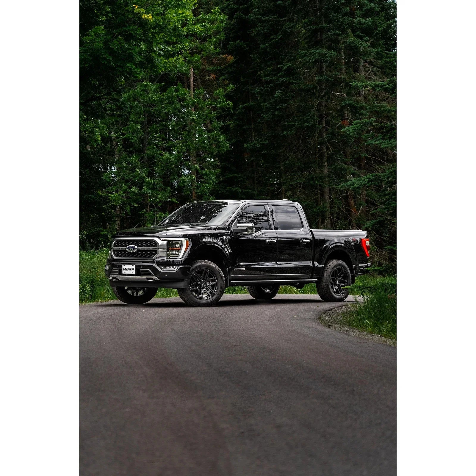 MBRP 2021+ Ford F-150 Powerboost Hybrid 3in Single Side Exit - Aluminized Steel