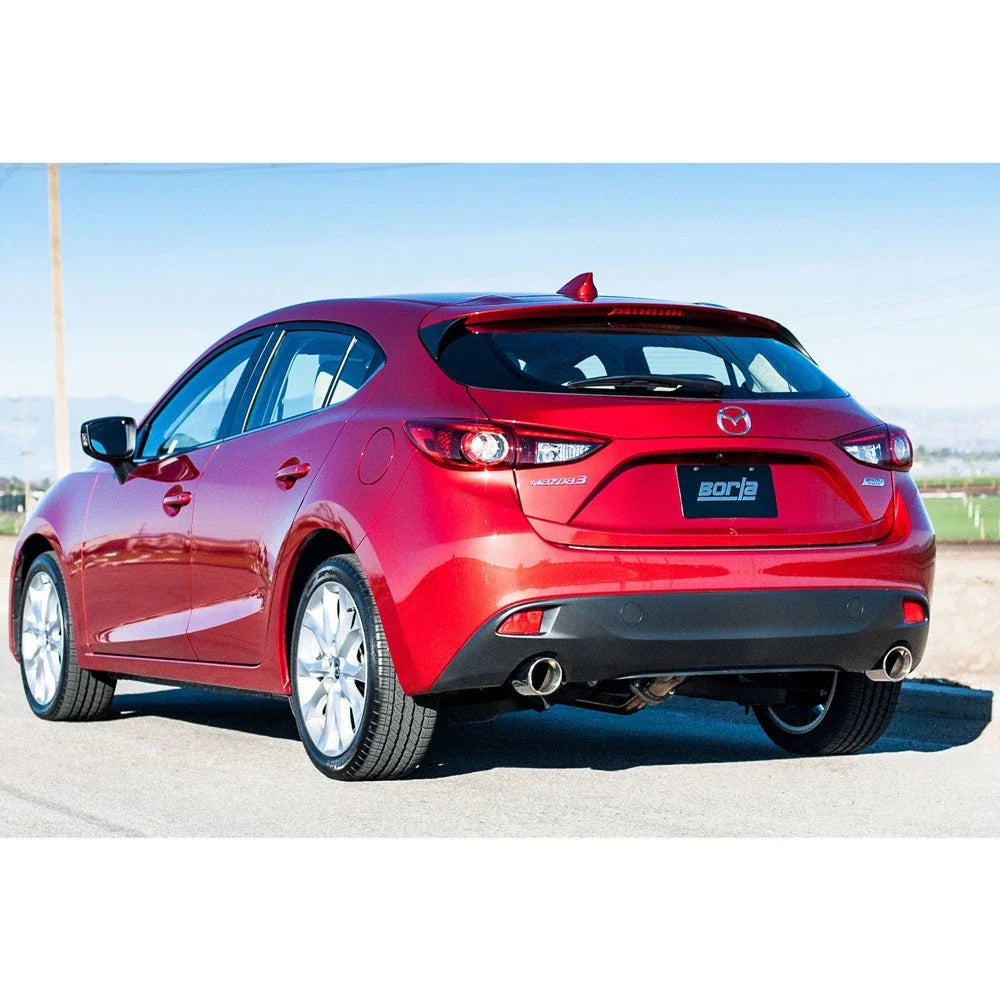 Borla 14-16 Mazda 3 2.0/2.5L AT/MT FWD S-Type Cat-Back Exhaust Single Split Rear Exit