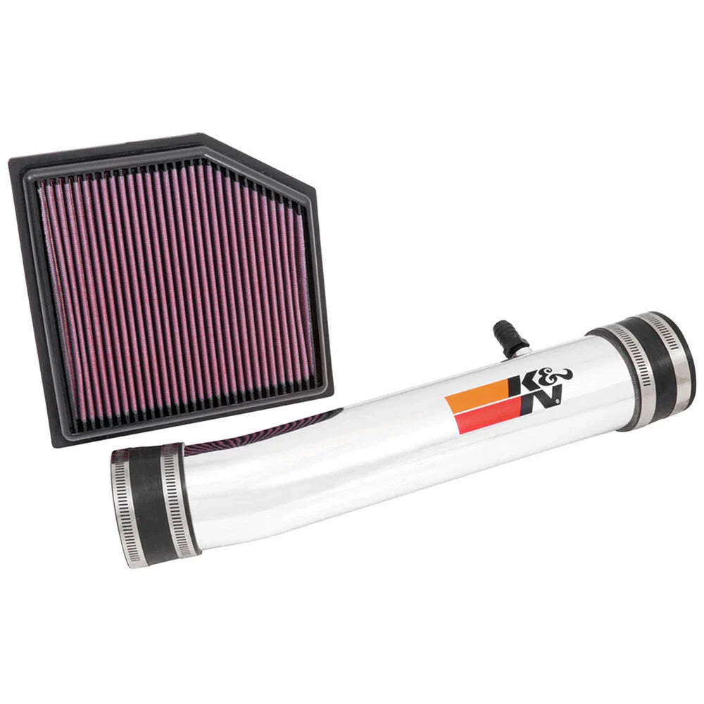 K&N 69 Series Performance Typhoon Intake Kit - Polished for 13-14 Lexus GS350 3.5L V6