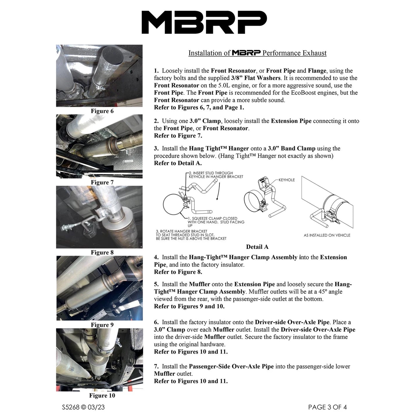 MBRP 22-23 Ford F150 T304 5in OD Black Tip Dual Rear Exit 3in Black Coated Cat Back Exhaust