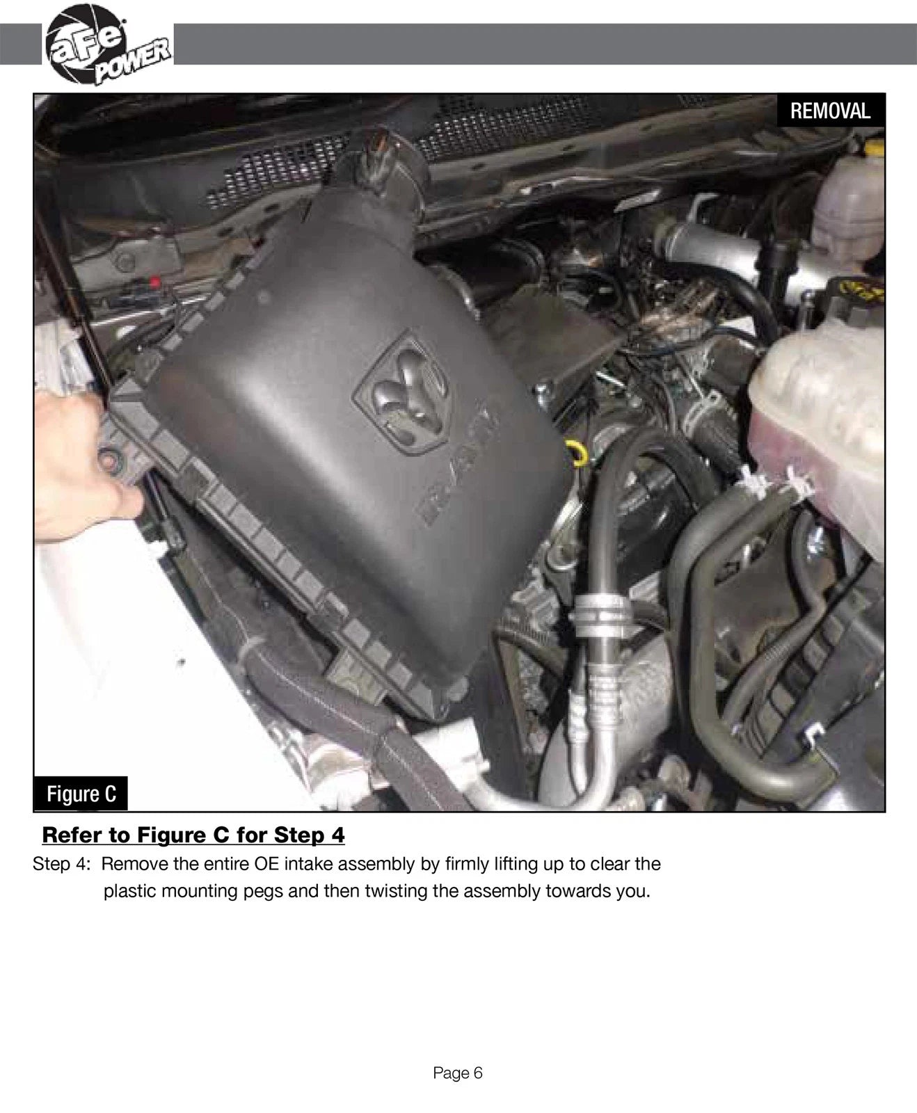 aFe Momentum HD AIS PRO 5R Intake 2014 RAM 1500 EcoDiesel V6-3.0L (td)