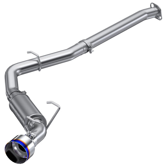 MBRP 12-22 Subaru BRZ 17-22 Toyota GR86 Stainless Steel 3in Cat-Back-Single Rear Exit w Burnt Tip
