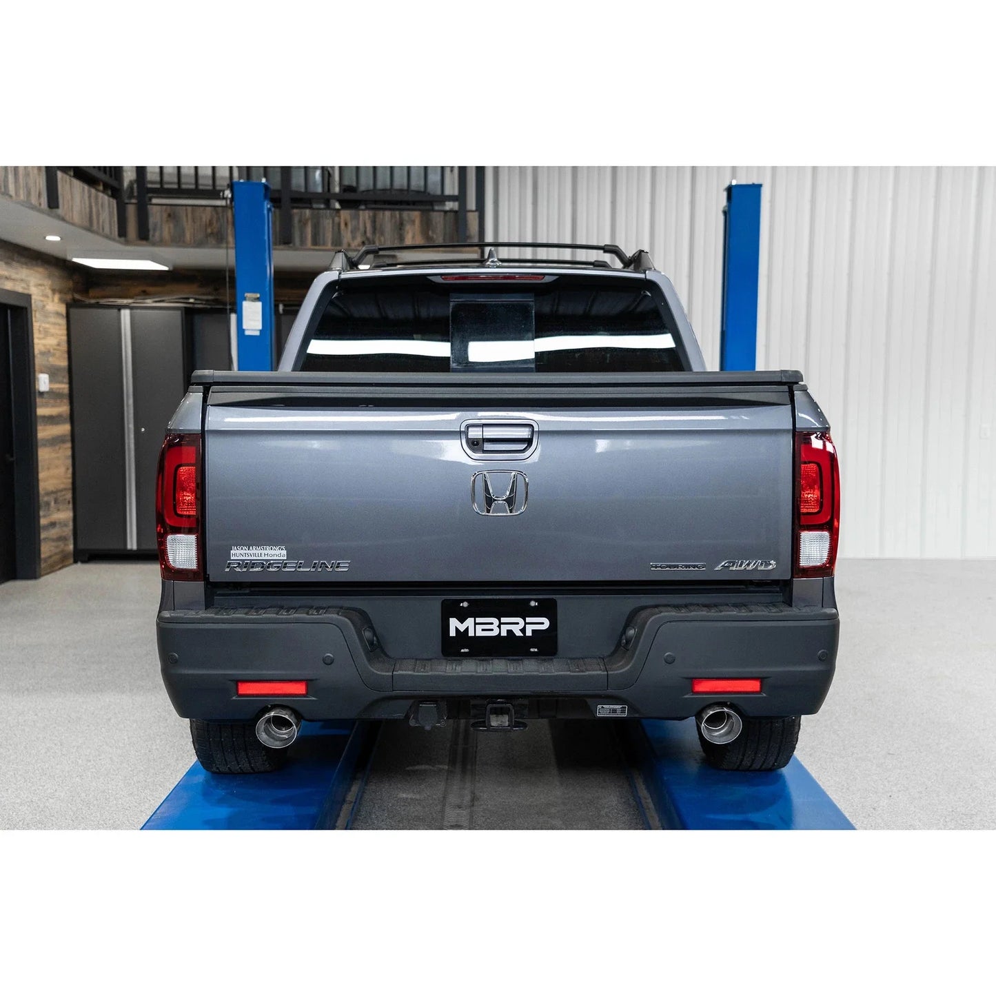 MBRP 21-22 Honda Ridgeline Aluminized Steel 2.5in Cat-Back - Dual Split Rear Exit