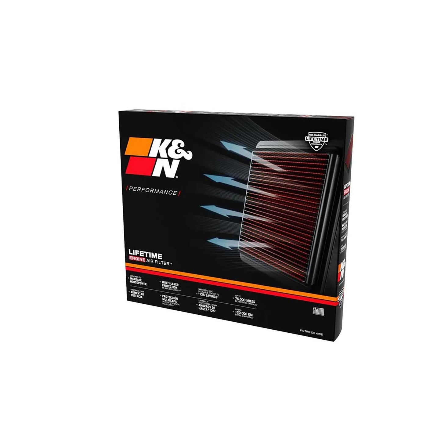 K&N 19 Porsche 911 3.0L H6 F/I Drop In Replacement Air Filter