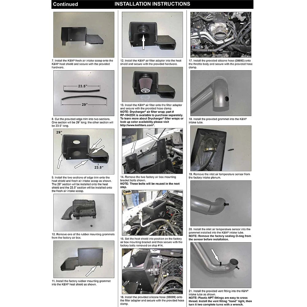 K&N 13-14 Dodge Ram 1500 3.6L V6 High Flow Performance Intake Kit