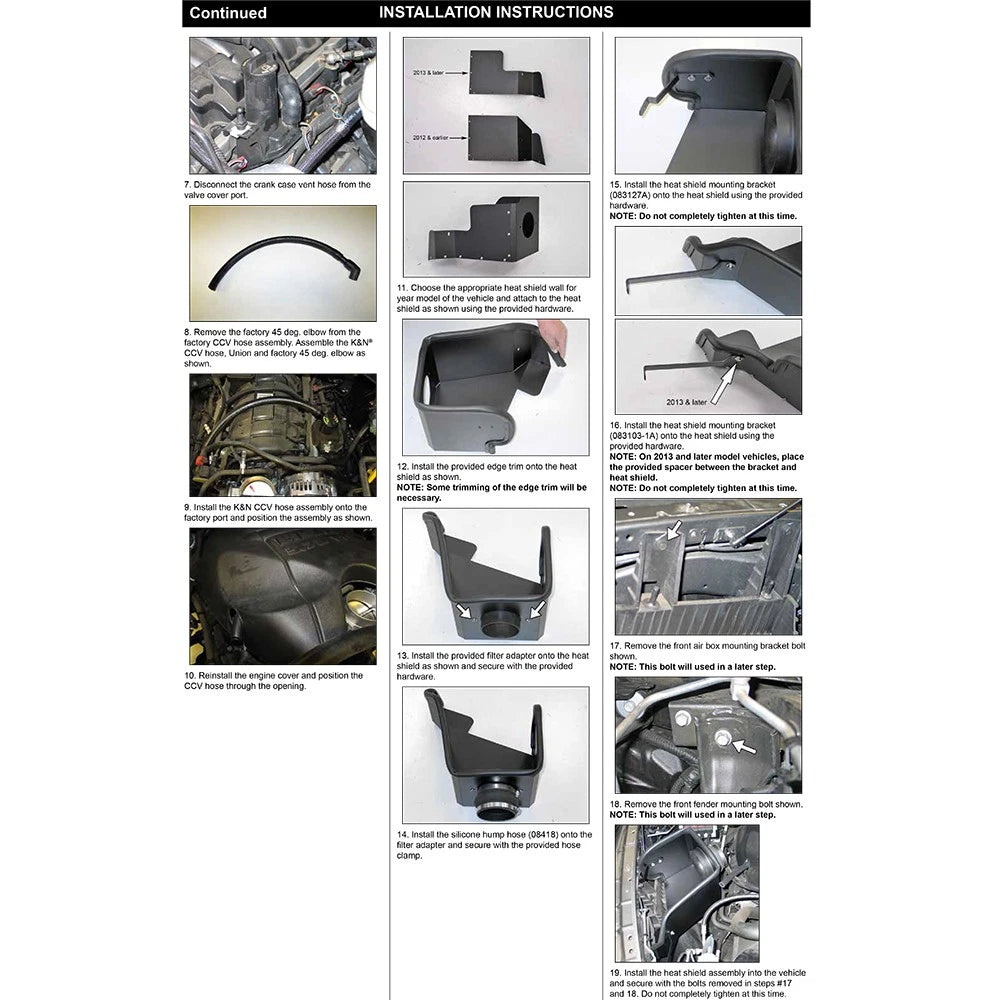 K&N 09-10 Dodge Ram 1500 PickUp V8-5.7L AirCharger Performance Intake
