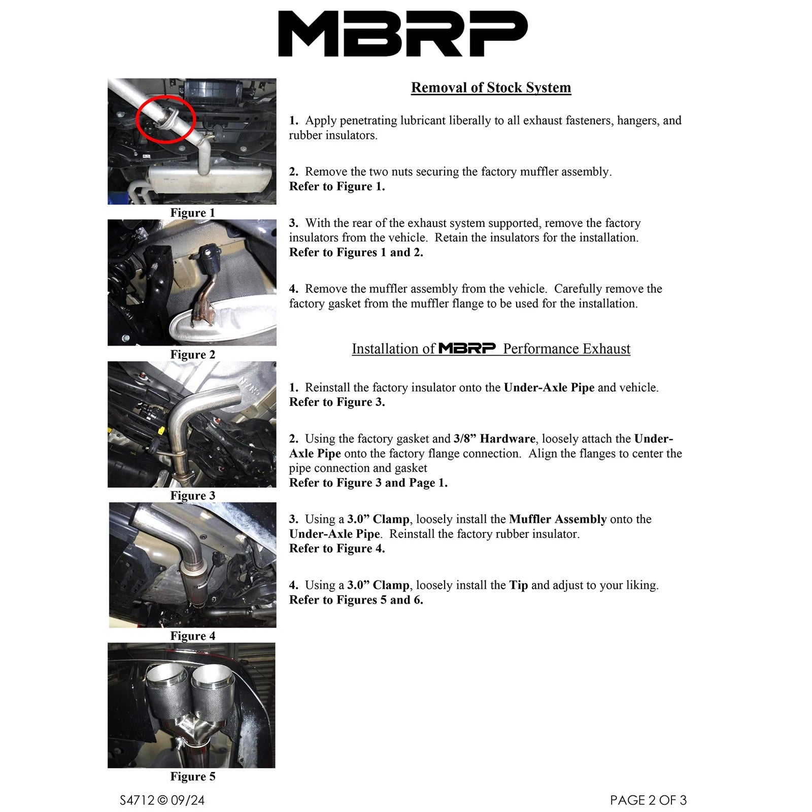 MBRP 21-24 Hyundai Elantra Aluminized Steel 3in Axle-Back Single Rear Exit with Dual Outlet Tip