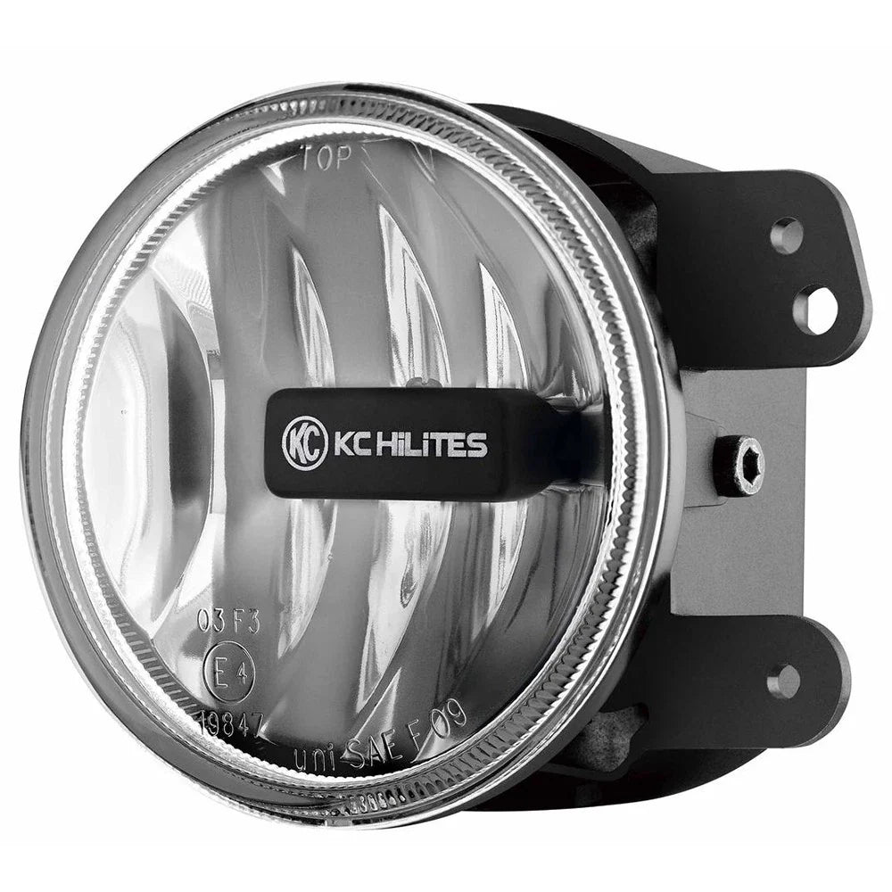KC HiLiTES 10-18 Jeep JK 4in. Gravity G4 LED Light 10w SAE/ECE Clear Fog Beam (Single)