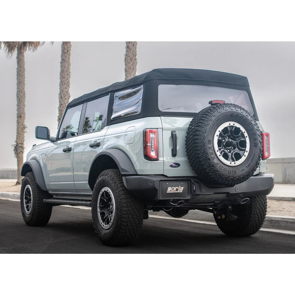 Borla 21-22 Ford Bronco 2.3L 4WD Touring Axle Back Exhaust w/ Bright Chrome Tips