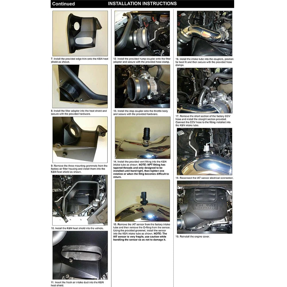 K&N 19-20 Dodge Ram 2500/3500 6.4L V8 F/I Performance Air Intake Kit