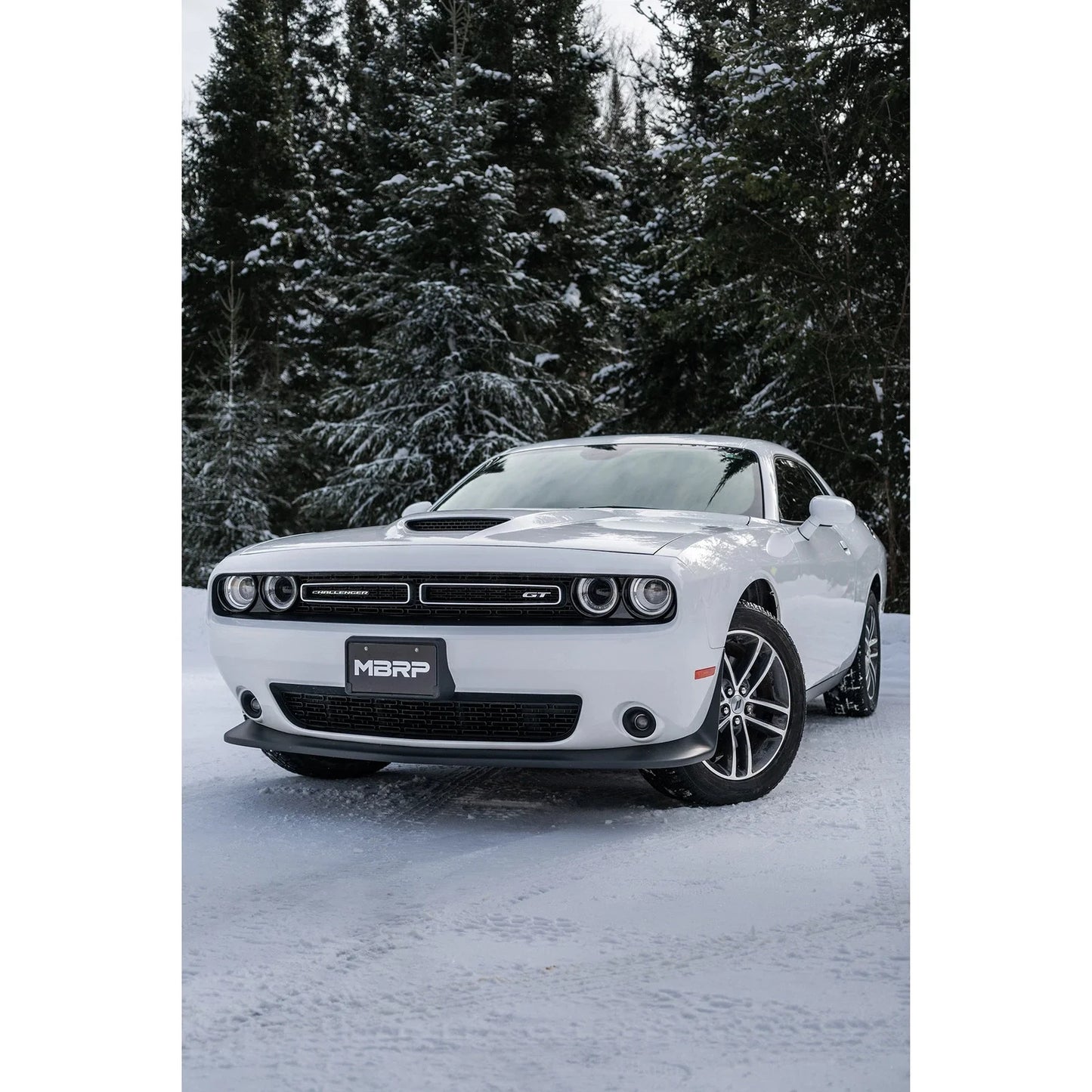 MBRP 2015+ Dodge Challenger 3.6L SS 2.5in Quad Tip Split Rear Exit w/ Carbon Fiber Tips - T304