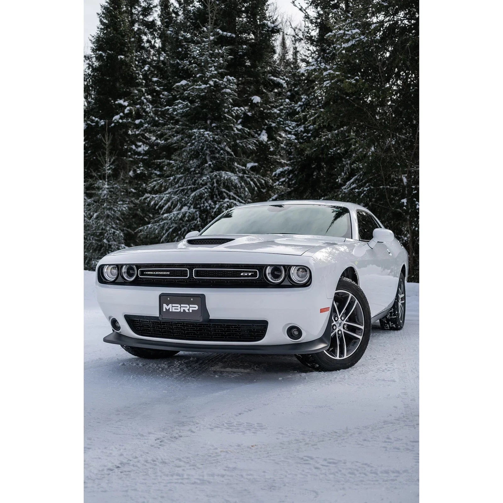 MBRP 2015+ Dodge Challenger 3.6L SS 2.5in Quad Tip Split Rear Exit w/ Carbon Fiber Tips - T304
