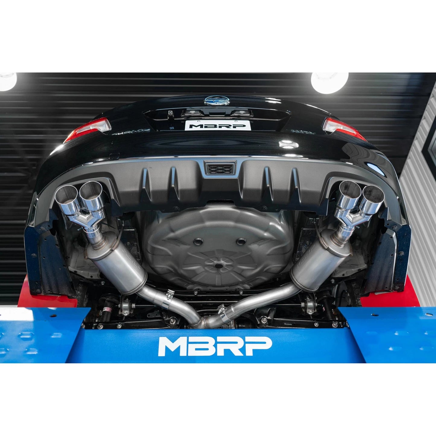 MBRP 15-19 Subaru WRX 2.0L/STI 2.5L 3in Dual Split Rear Exit w/ 3.5in Tips - T304 (Street Version)