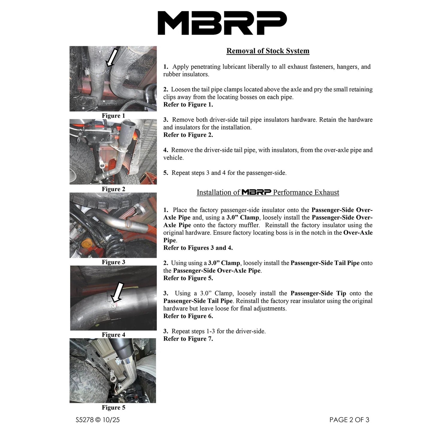 MBRP 2022+ Ford F-150 Raptor 3.5L / Raptor R 5.2L T304 3in Dual Rear Exit Turndown Axle Back Exhaust