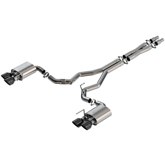 Borla 2024 Ford Mustang Dark Horse 5.0L V8 w/Active Exhaust ATAK Cat-Back Exhaust System - BC Tips