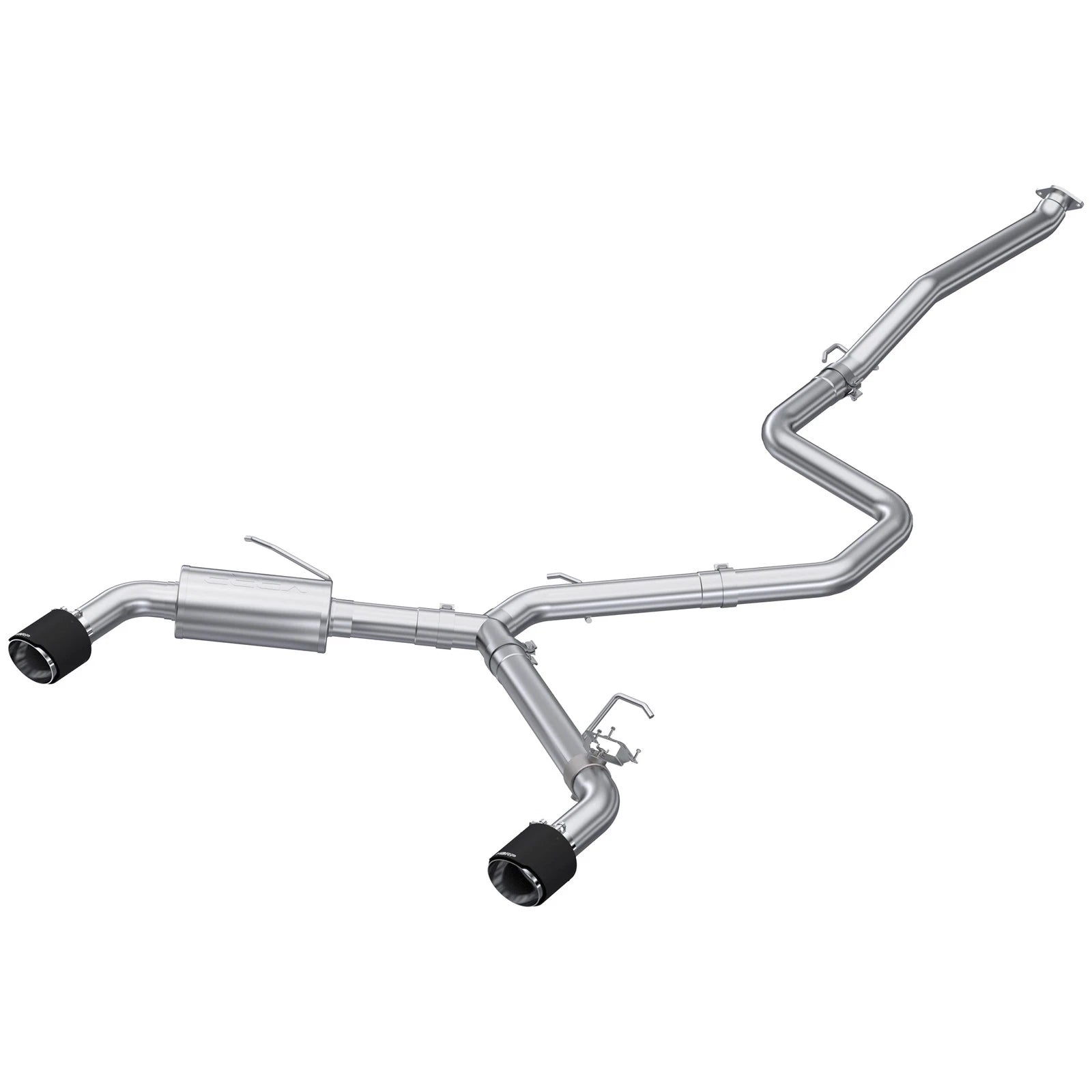MBRP 22-23 Hyundai Elantra N 2.0L Turbo T304 5in OD CF Tips Dual Outlet 3in Cat Back Exhaust