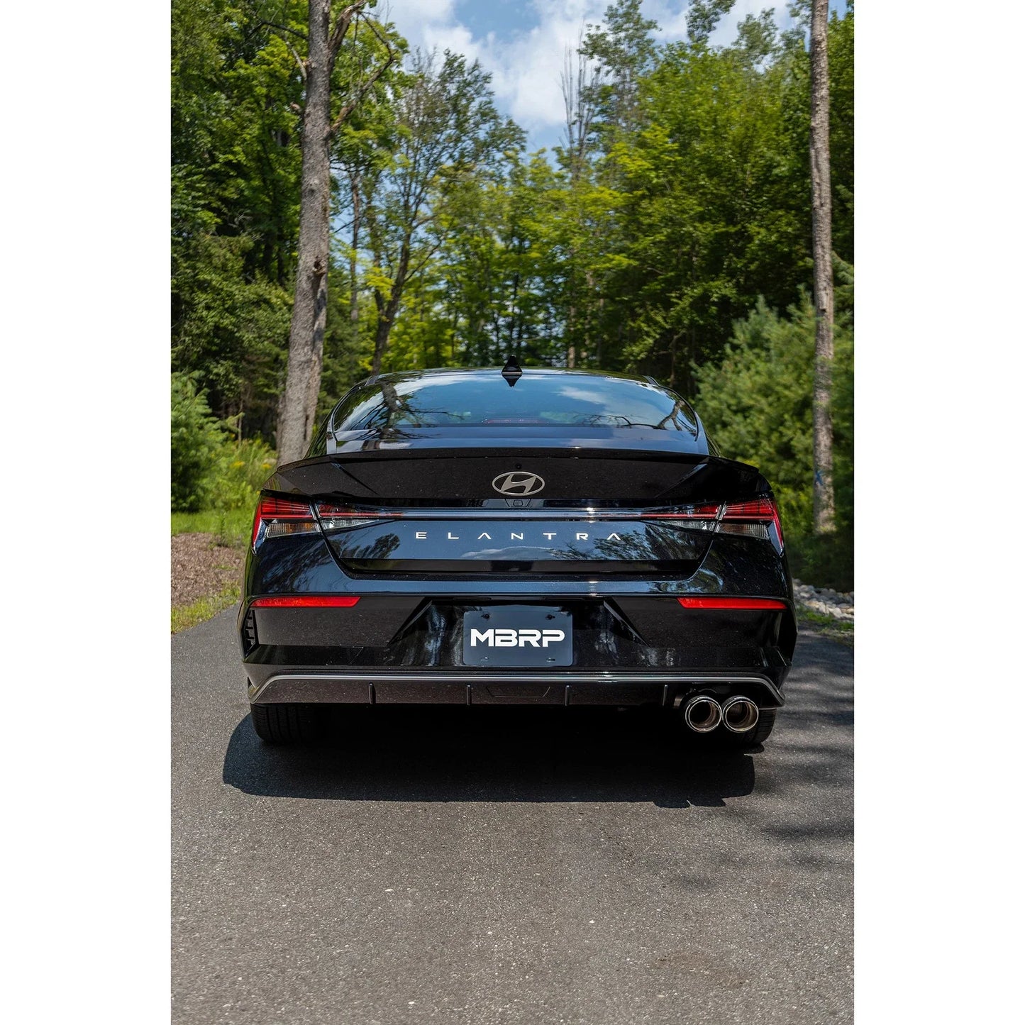 MBRP 21-24 Hyundai Hyundai T304 Stainless Steel 3in Axle-Back Rear Exit W/Dual Carbon Fiber Tip
