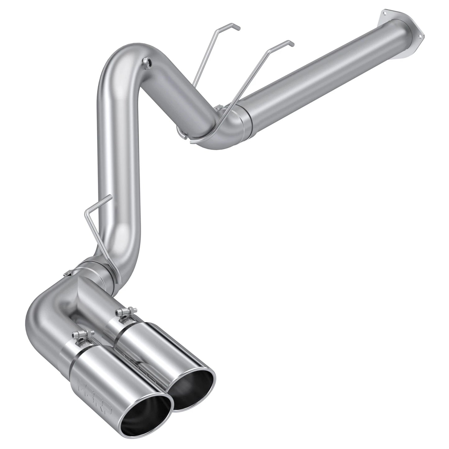 MBRP 17-19 Ford F-250/350/450 6.7L 4in Filter Back Single Side Dual Exit T409 Exhaust System
