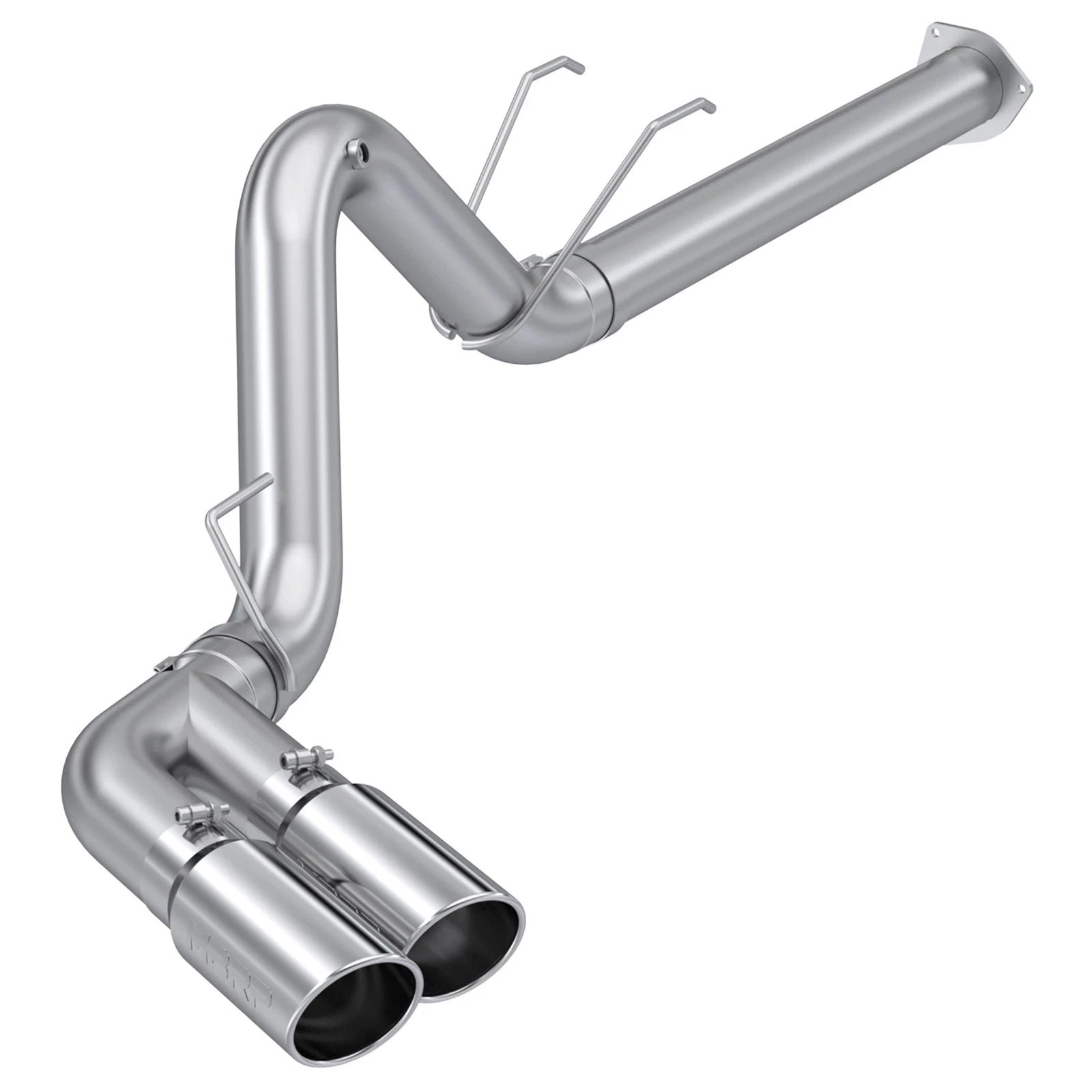 MBRP 17-19 Ford F-250/350/450 6.7L 4in Filter Back Single Side Dual Exit T409 Exhaust System