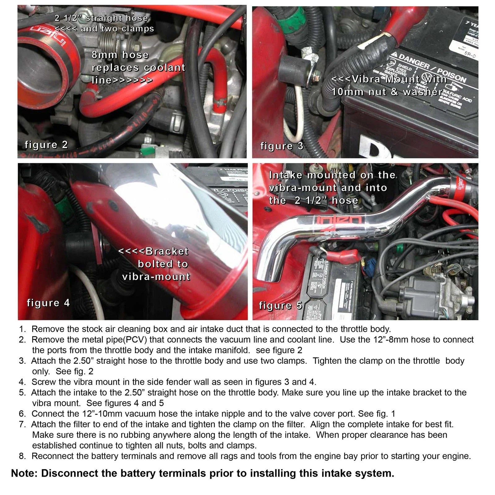 Injen 88-91 Civic Ex Si CRX Si Polished Short Ram Intake
