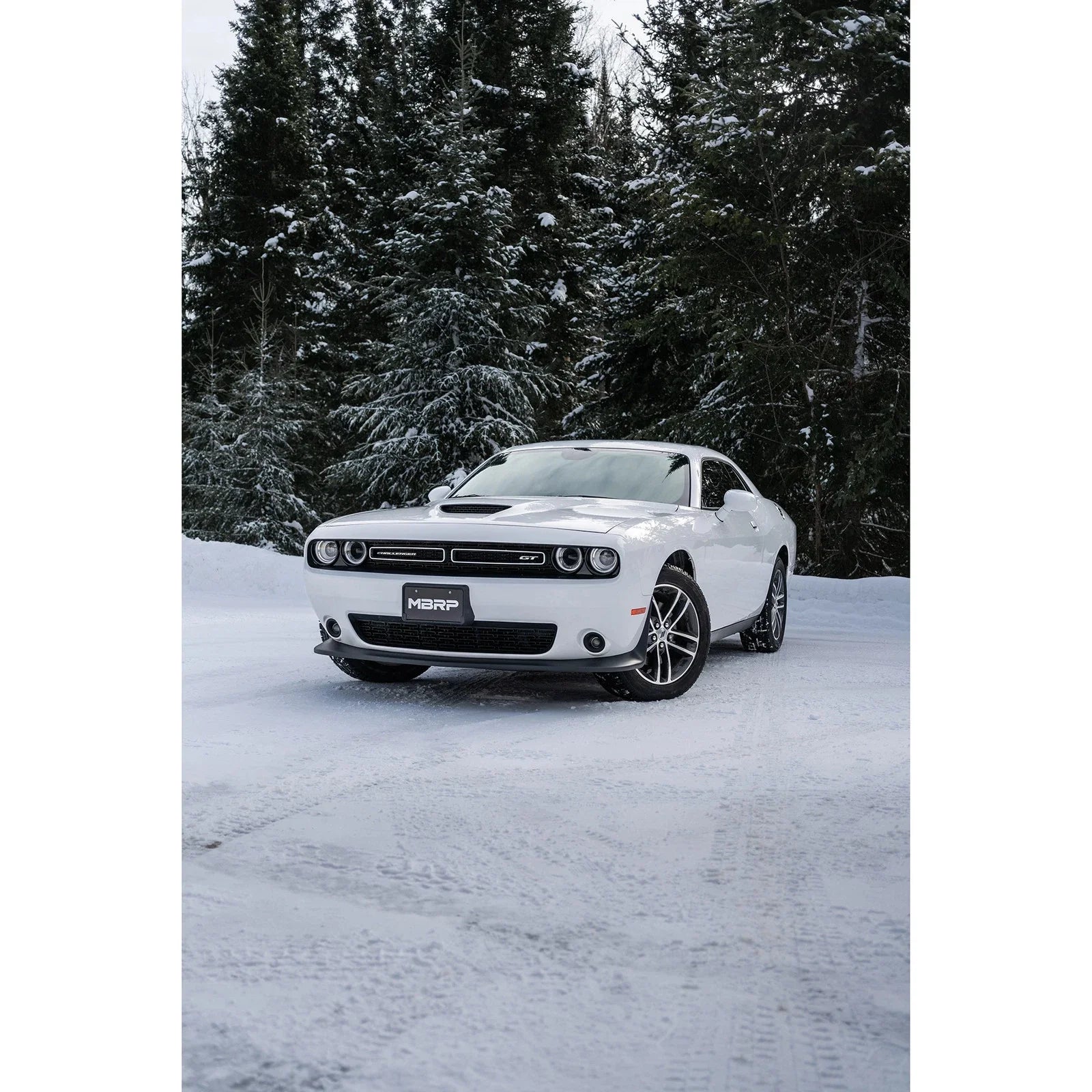 MBRP 2015+ Dodge Challenger 3.6L SS 2.5in Quad Tip Split Rear Exit w/ Carbon Fiber Tips - T304