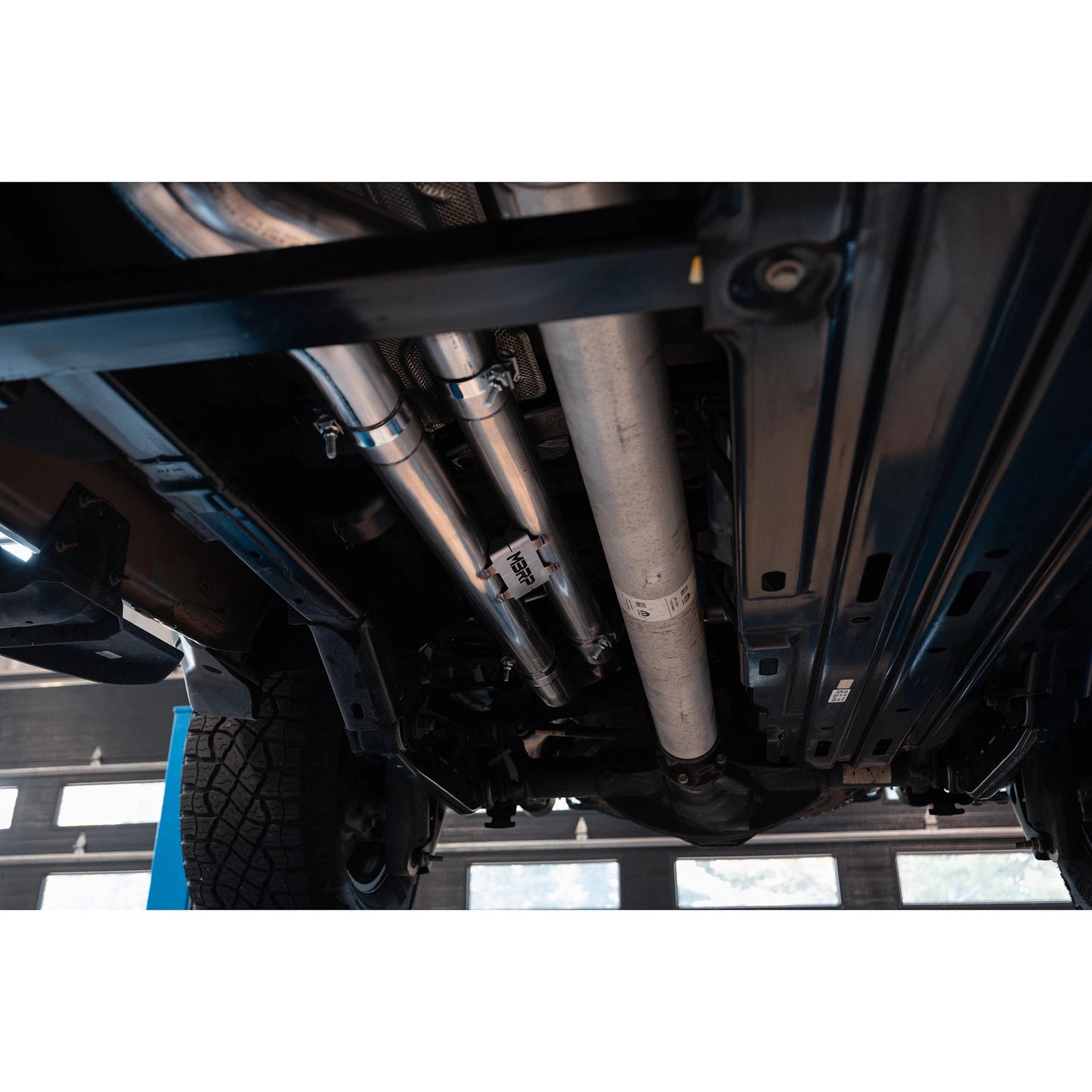 MBRP 2025 RAM RHO 3in Dual Split Rear Cat Back w/ Carbon Fiber Tips - T304