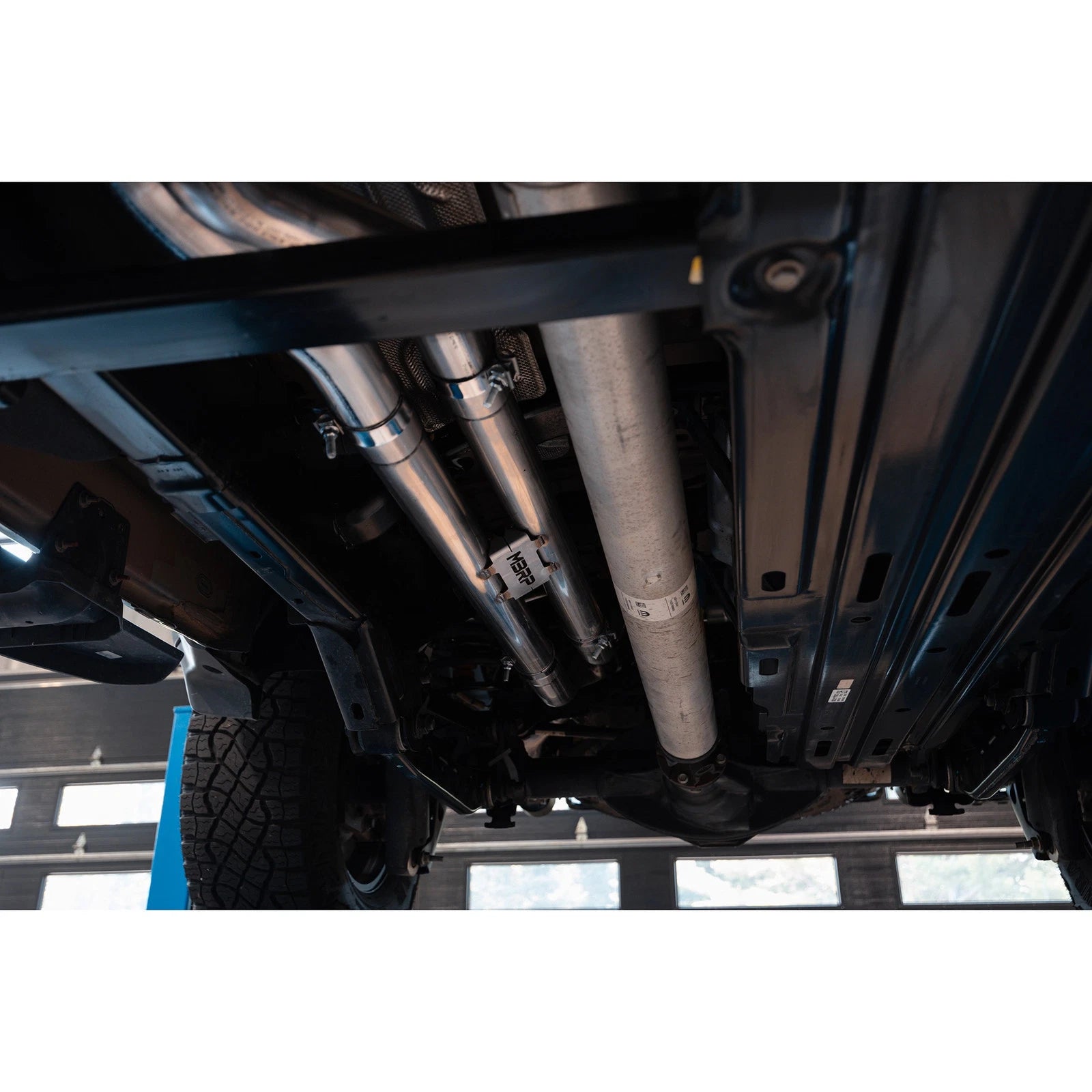 MBRP 2025 RAM RHO 3in Dual Split Rear Cat Back w/ Carbon Fiber Tips - T304