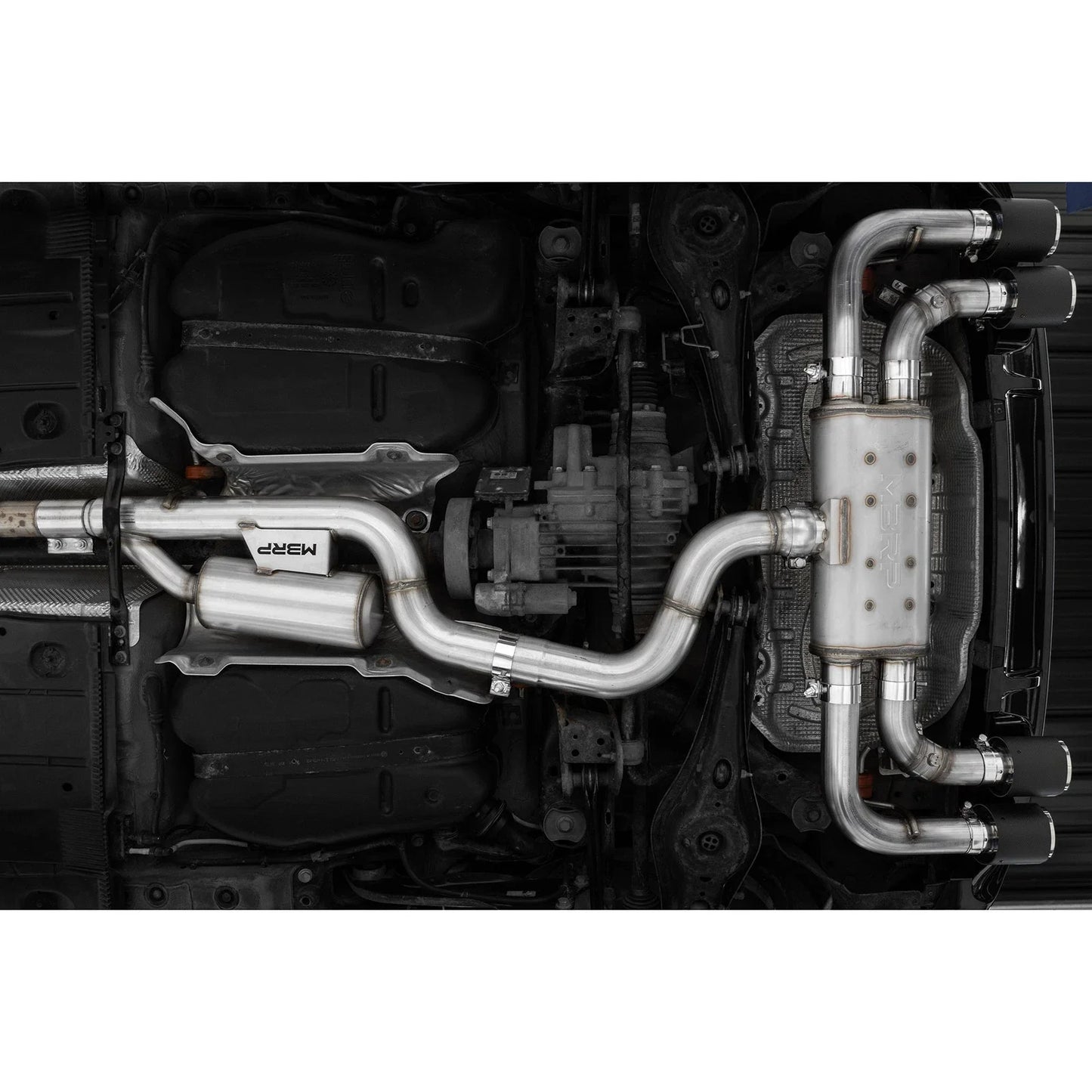 MBRP 15-19 VW Golf R 3 in Cat Back w/ 4 in OD Quad Carbon Fiber Tips - T304