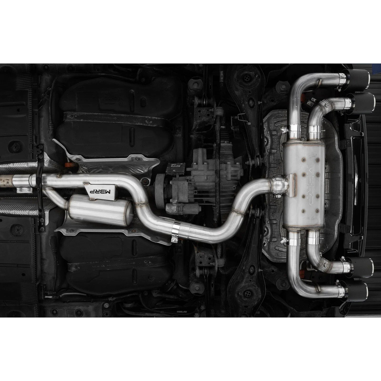 MBRP 15-19 VW Golf R 3 in Cat Back w/ 4 in OD Quad Carbon Fiber Tips - T304
