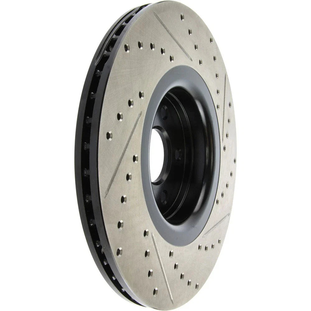 StopTech 14+ Ford Focus ST w/ 335mm Brakes Front Right Slotted & Drilled Rotor