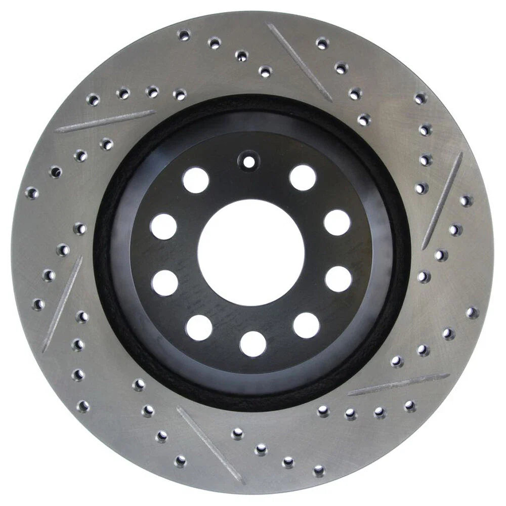 StopTech 09 VW Passat CC / 06-09 Passat Slotted & Drilled Left Rear Rotor
