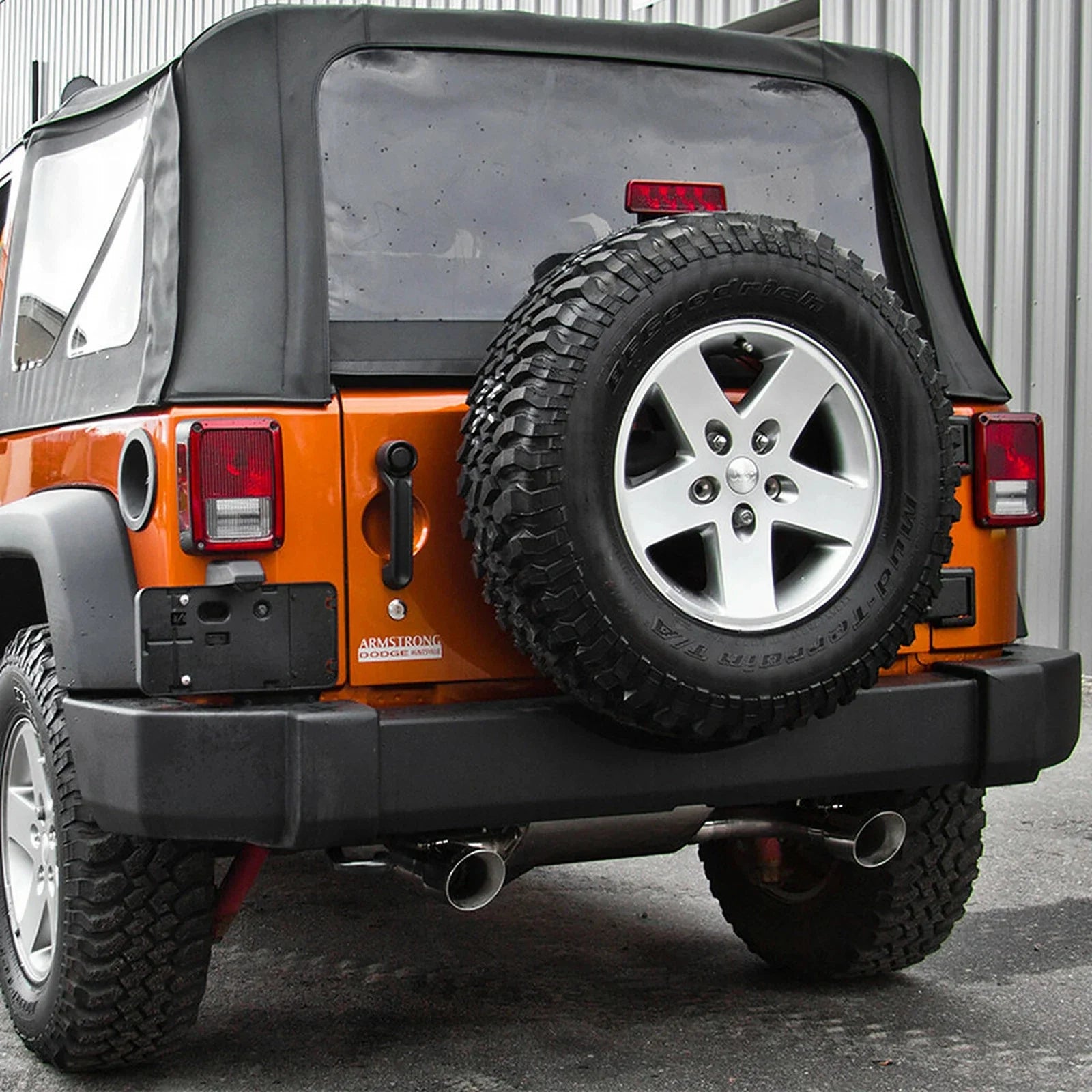 MBRP 07-14 Jeep Wrangler/Rubicon 3.6L/3.8L V6 Axle-Back Dual Rear Exit Black Performance Exhaust Sys