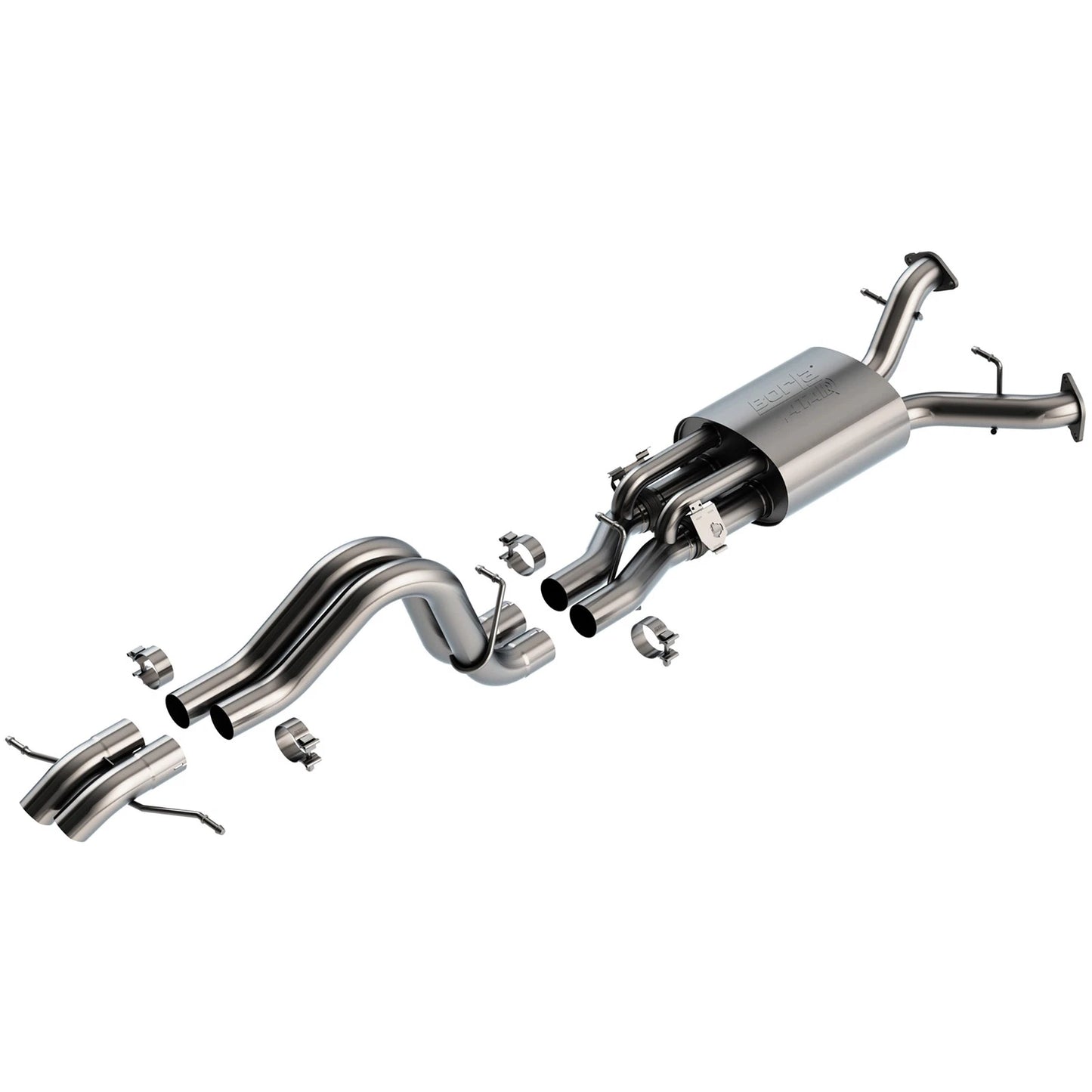 Borla 22-24 Ford Bronco Raptor V6 Turbo AT 2WD / 4WD ATAK Catback Exhaust w/ Turndown Tips