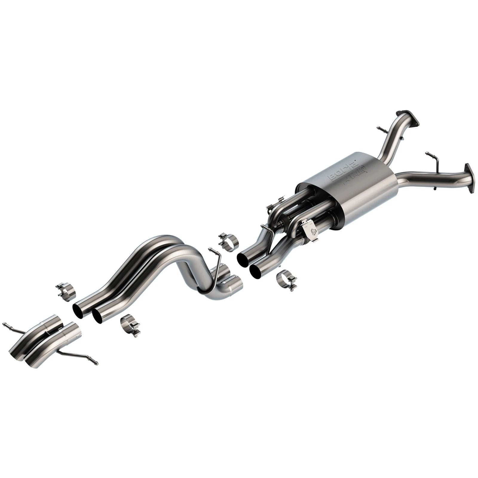 Borla 22-24 Ford Bronco Raptor V6 Turbo AT 2WD / 4WD ATAK Catback Exhaust w/ Turndown Tips