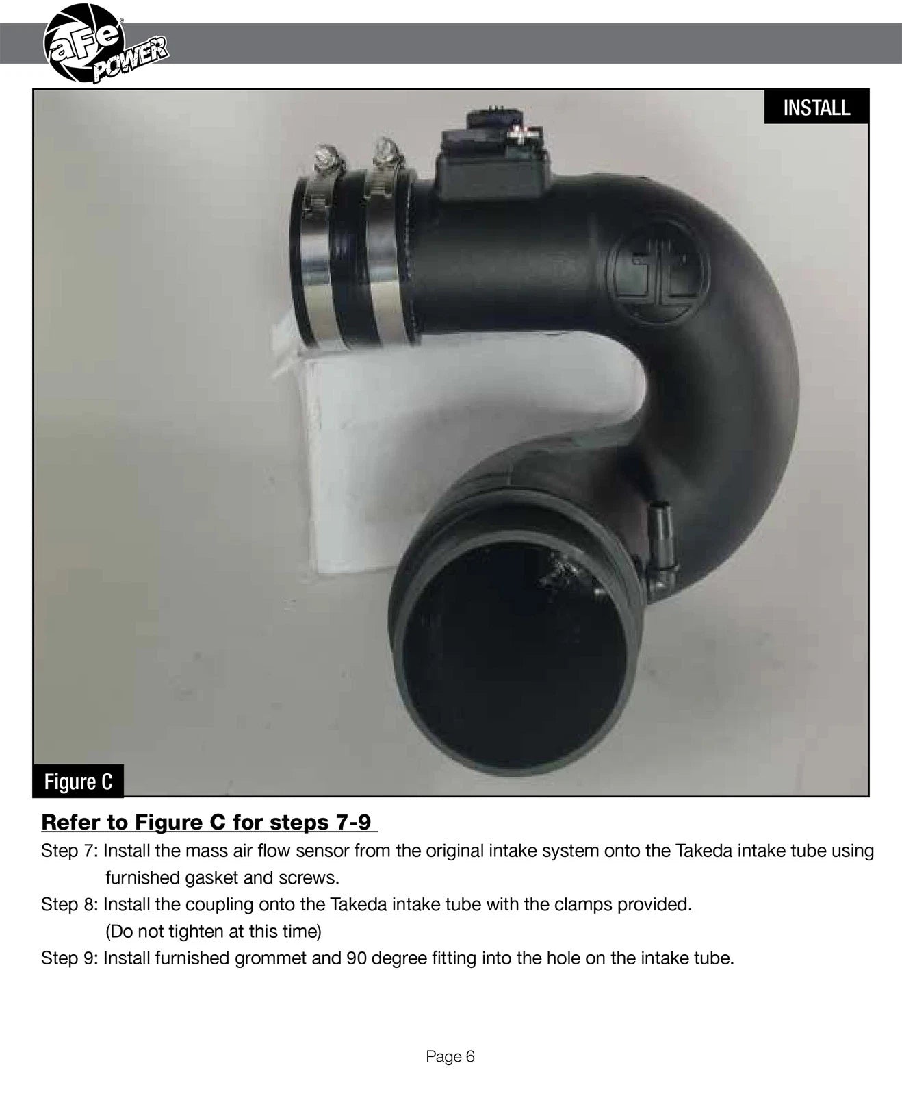 aFe Takeda Intake System 11-12 Honda CR-Z L4 1.5L Stage 2 Pro Dry S Wrinkle Black