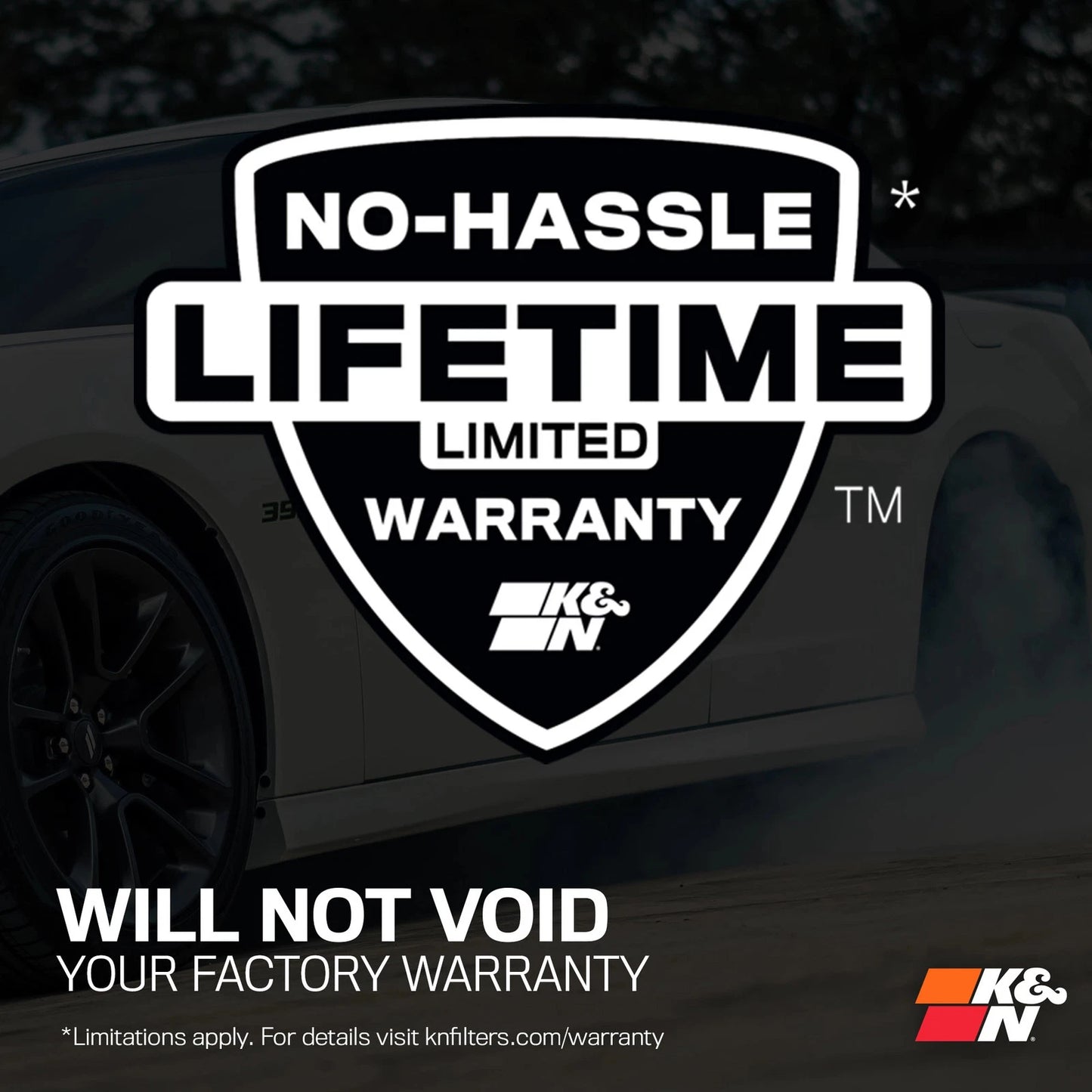 K&N 22-24 Cadillac CT5 6.2L V8 Performance Air Intake System