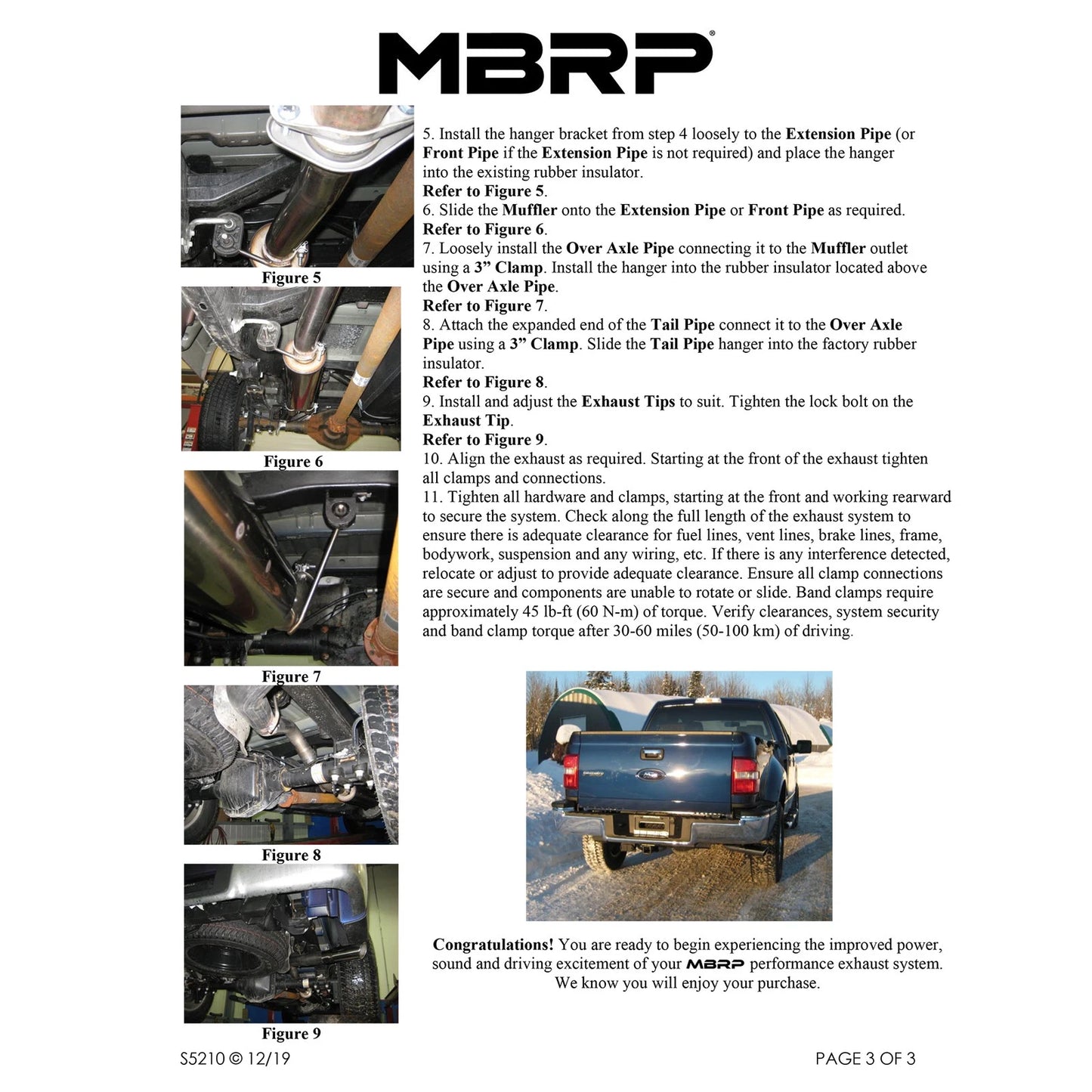MBRP 2009 Ford F-150 EC-not 8 bed/CC-all beds Cat Back Single Side