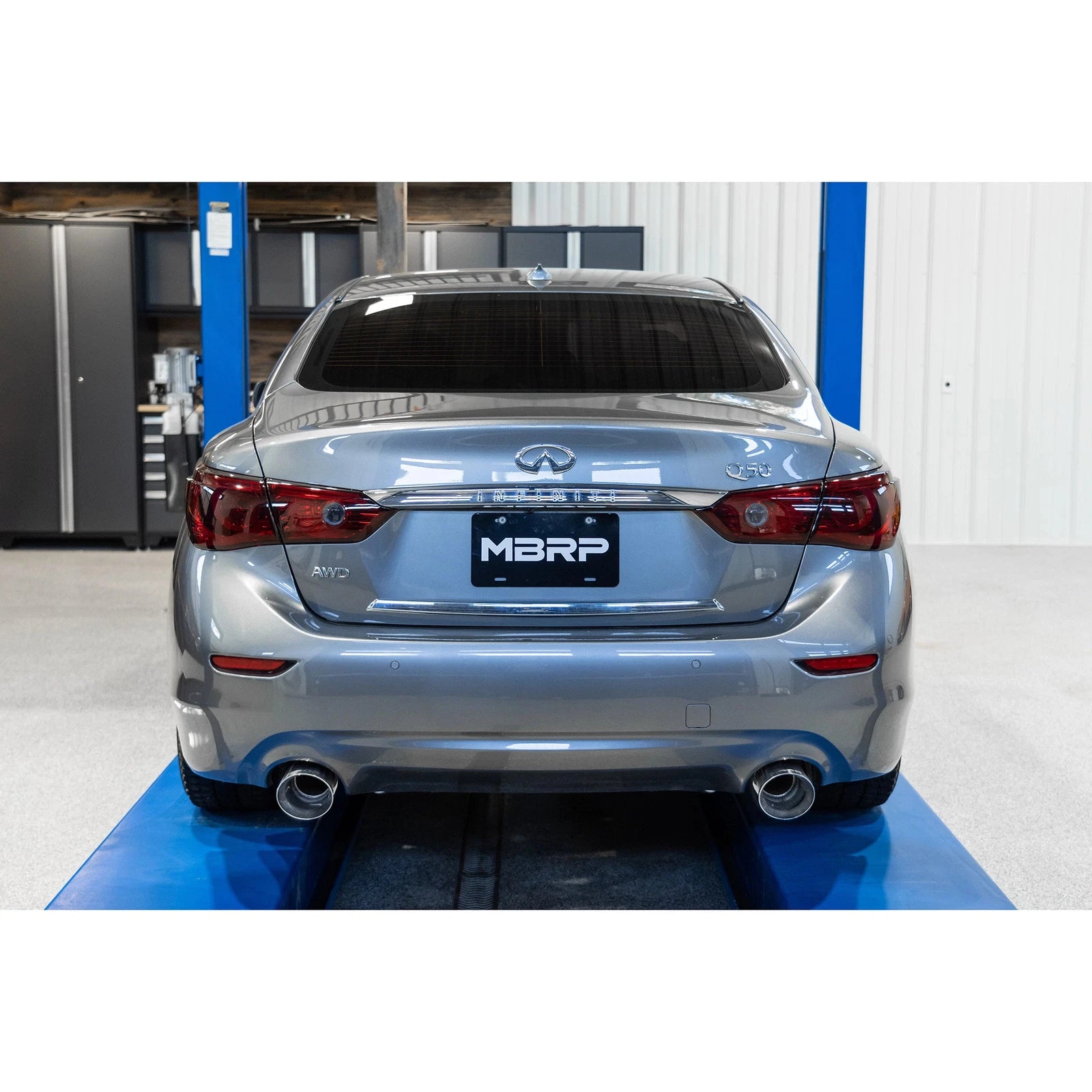 MBRP 16-22 Infiniti Q50 3.0L RWD/AWD 3in Cat-Back Dual Split Rear Street Version T304