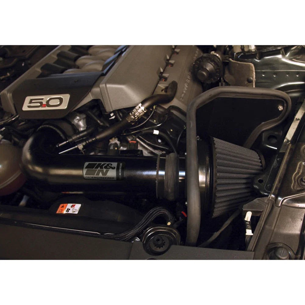 K&N 2015 Ford Mustang GT 5.0L V8 Black Performance Intake Kit