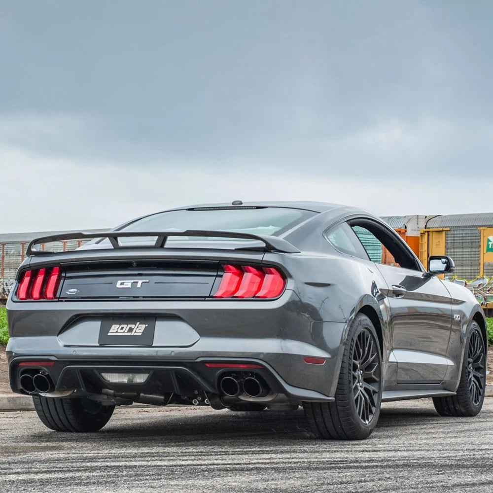 Borla 2018 Ford Mustang GT (A/T / M/T) 3in ATAK Catback Exhaust w/o Valves w/ Black Chrome Tips