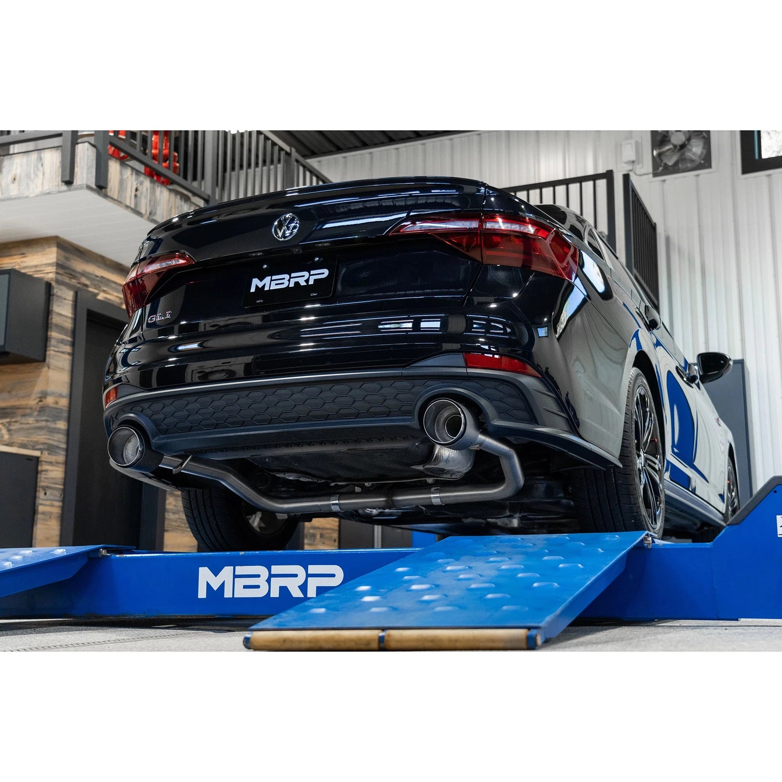MBRP 2022 VW Jetta GLI 2.0 TSI 3in Cat Back T304 SS 2.5in Dual Split Rear w/ Carbon Fiber Tips
