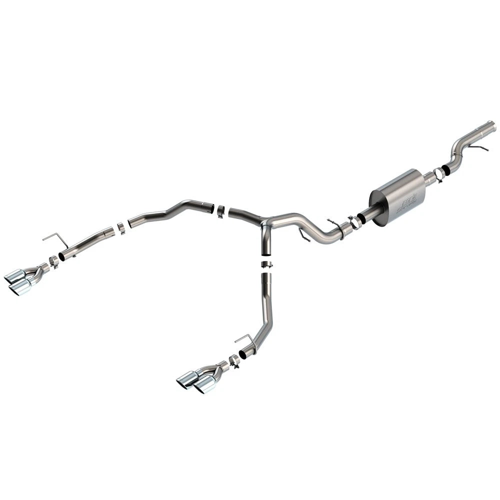 Borla 21-22 Chevrolet Tahoe 6.2L V8 2/4WD 4DR Brushed T-304 Stainless Steel S-Type Cat-Back Exhaust