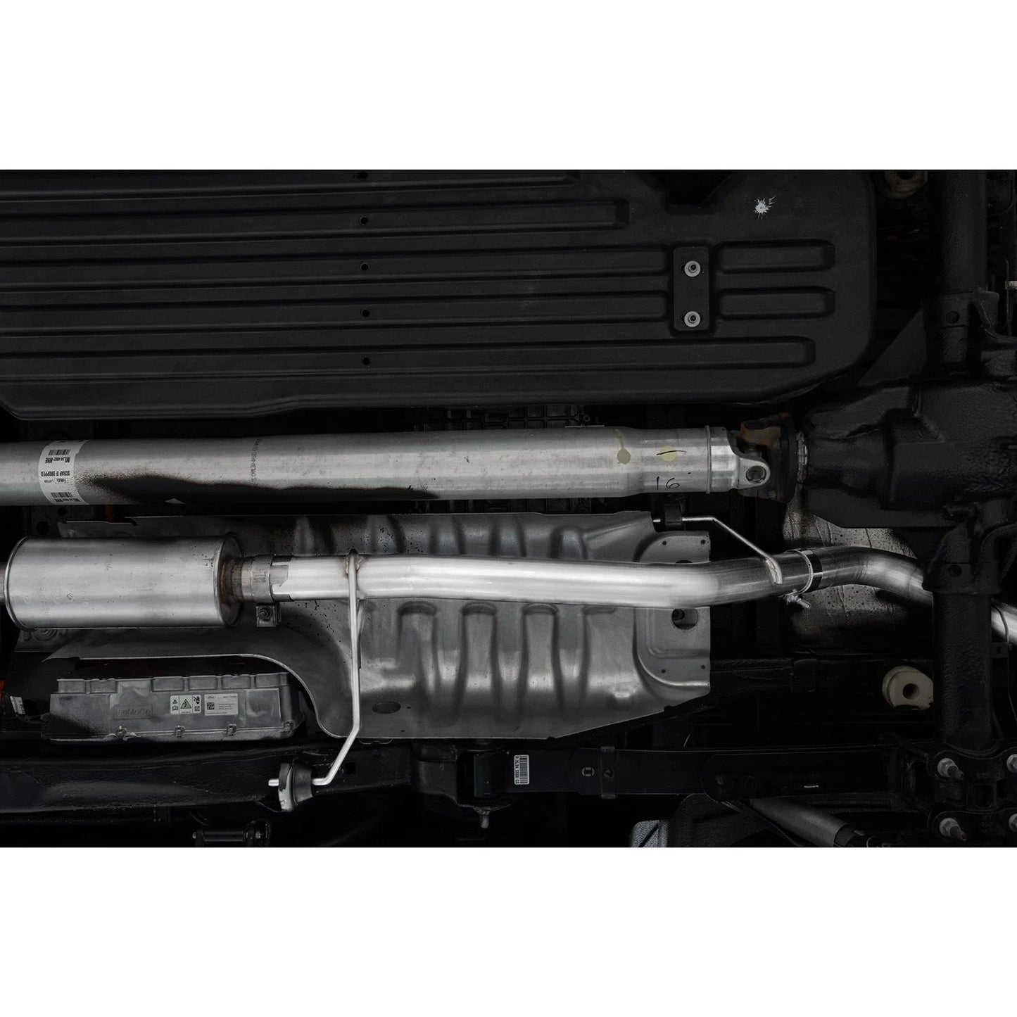MBRP 2021+ Ford F-150 Powerboost Hybrid 3in Single Side Exit - Aluminized Steel