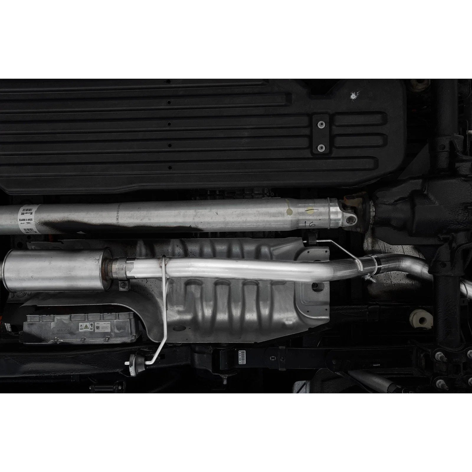 MBRP 2021+ Ford F-150 Powerboost Hybrid 3in Single Side Exit - Aluminized Steel