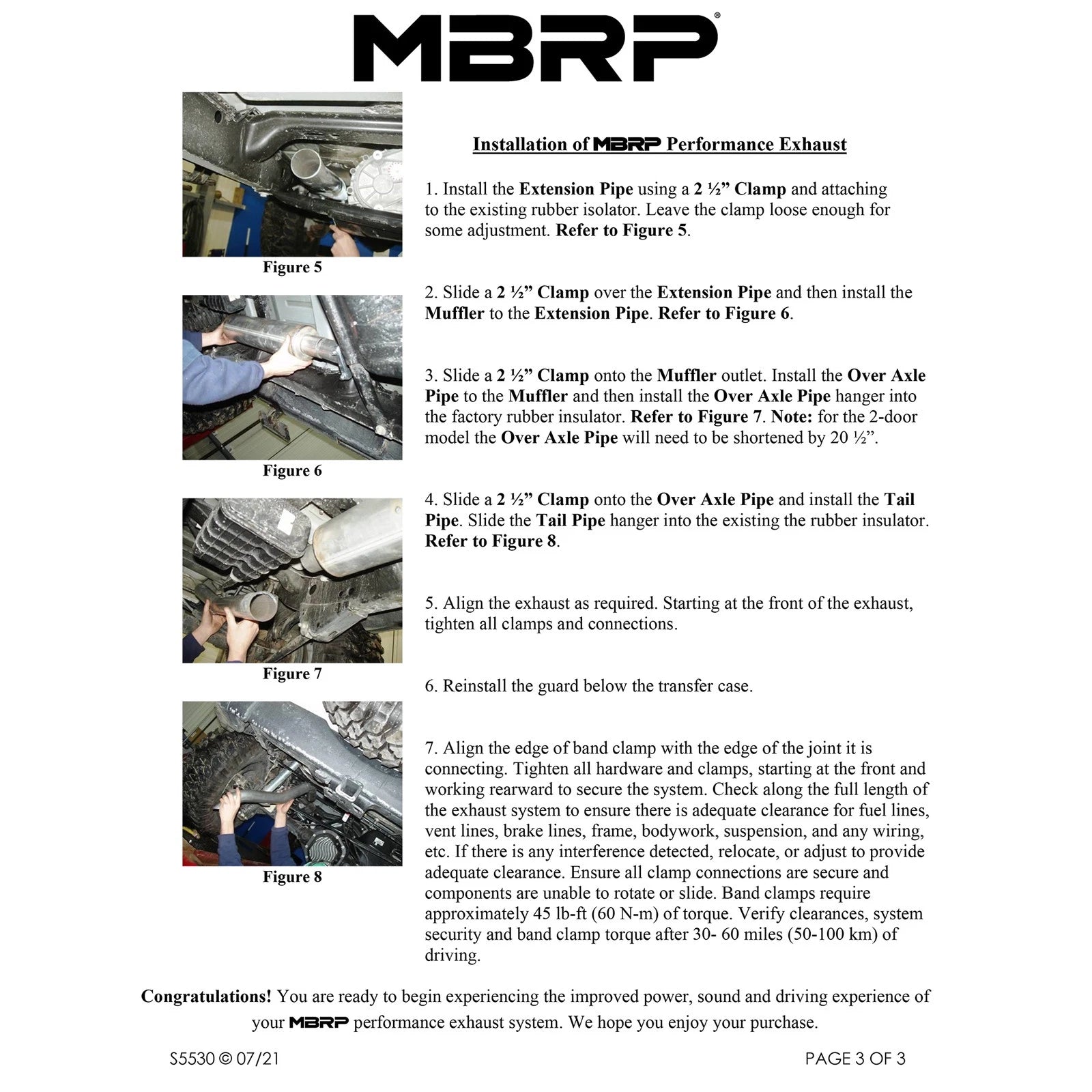 MBRP 12 Jeep Wrangler/Rubicon 3.6L V6 Cat Back Single Rear Exit Off-Road 409 Exhaust