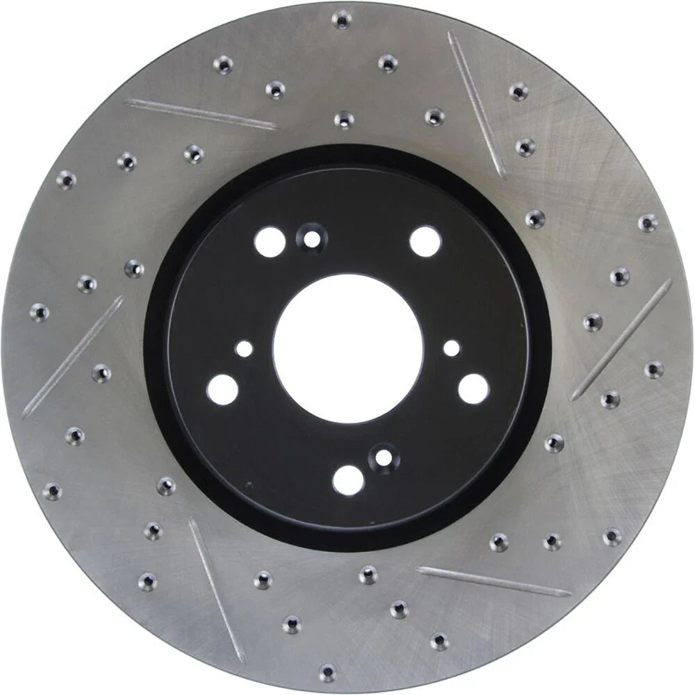 StopTech 04-08 Acura TL (Brembo Caliber) SportStop Slotted & Drilled Left Front Rotor